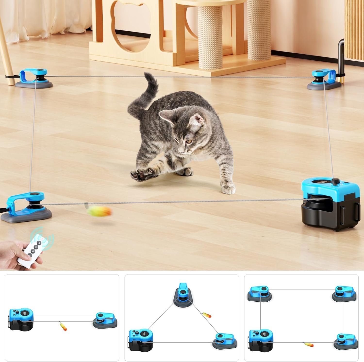 AsFrost Cinta de Correr Interactiva para Gatos