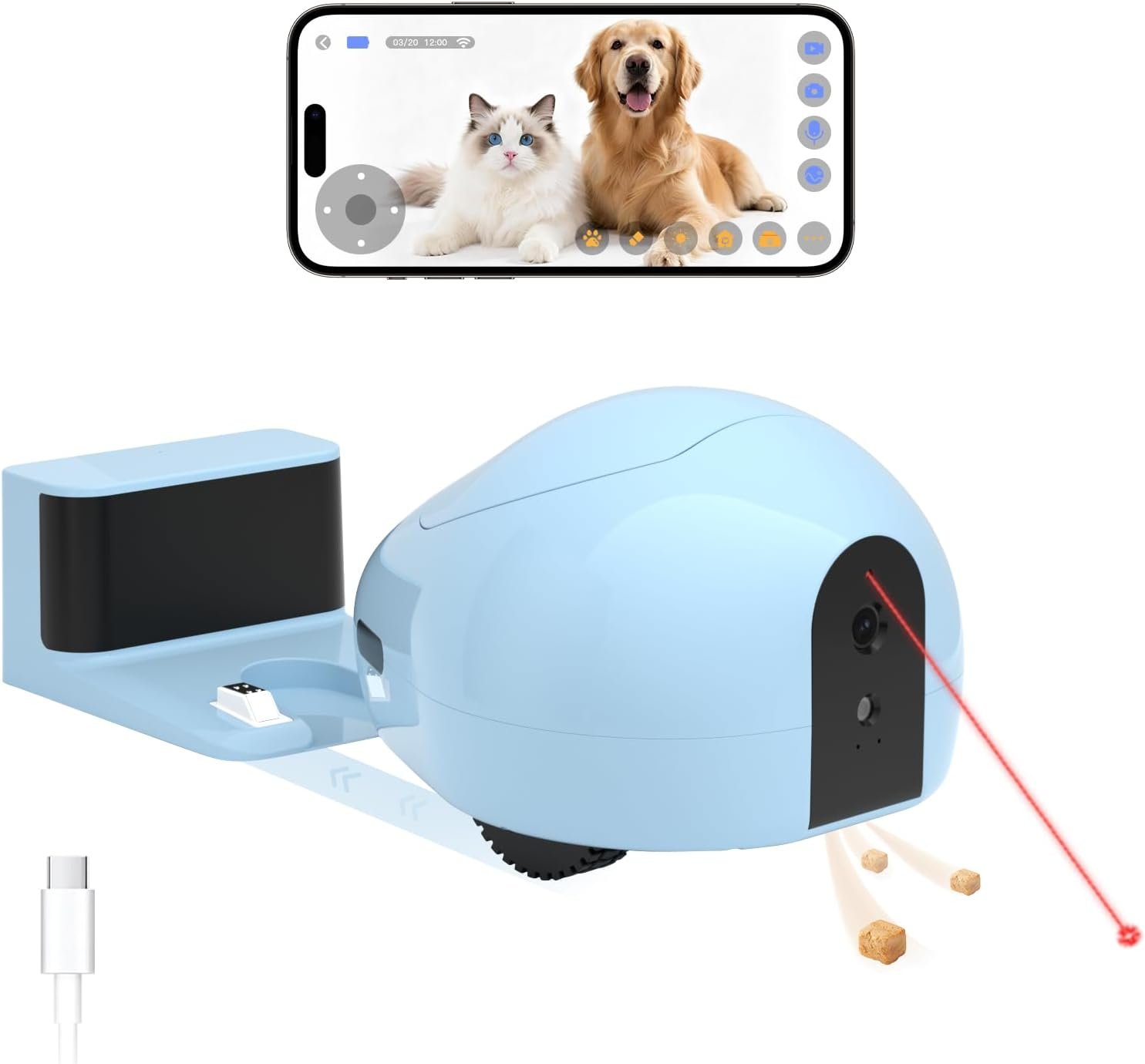 pumpkii Dispensador Inteligente de Premios para Mascotas